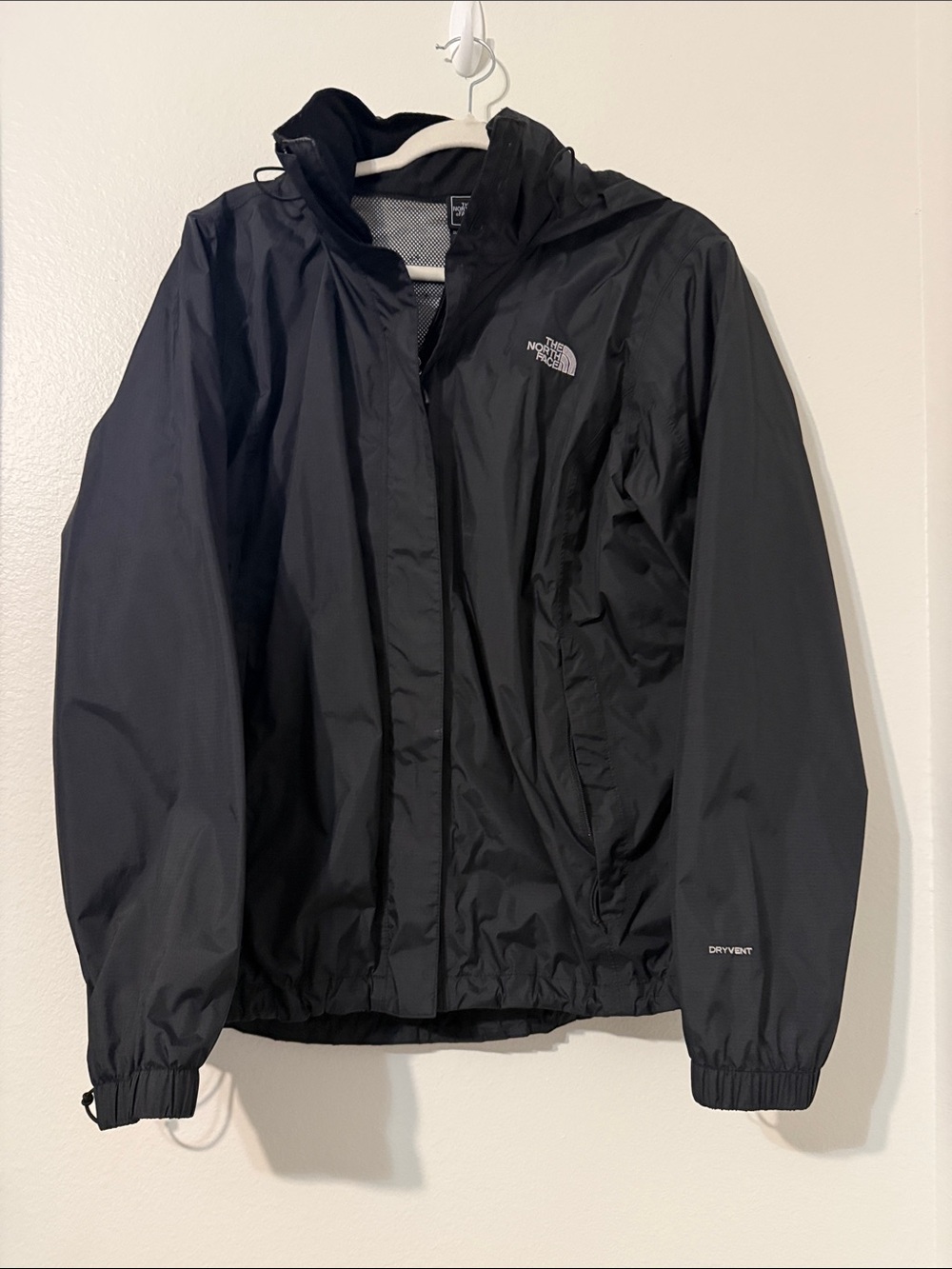The North Face Antora Black Hooded Rain Jacket